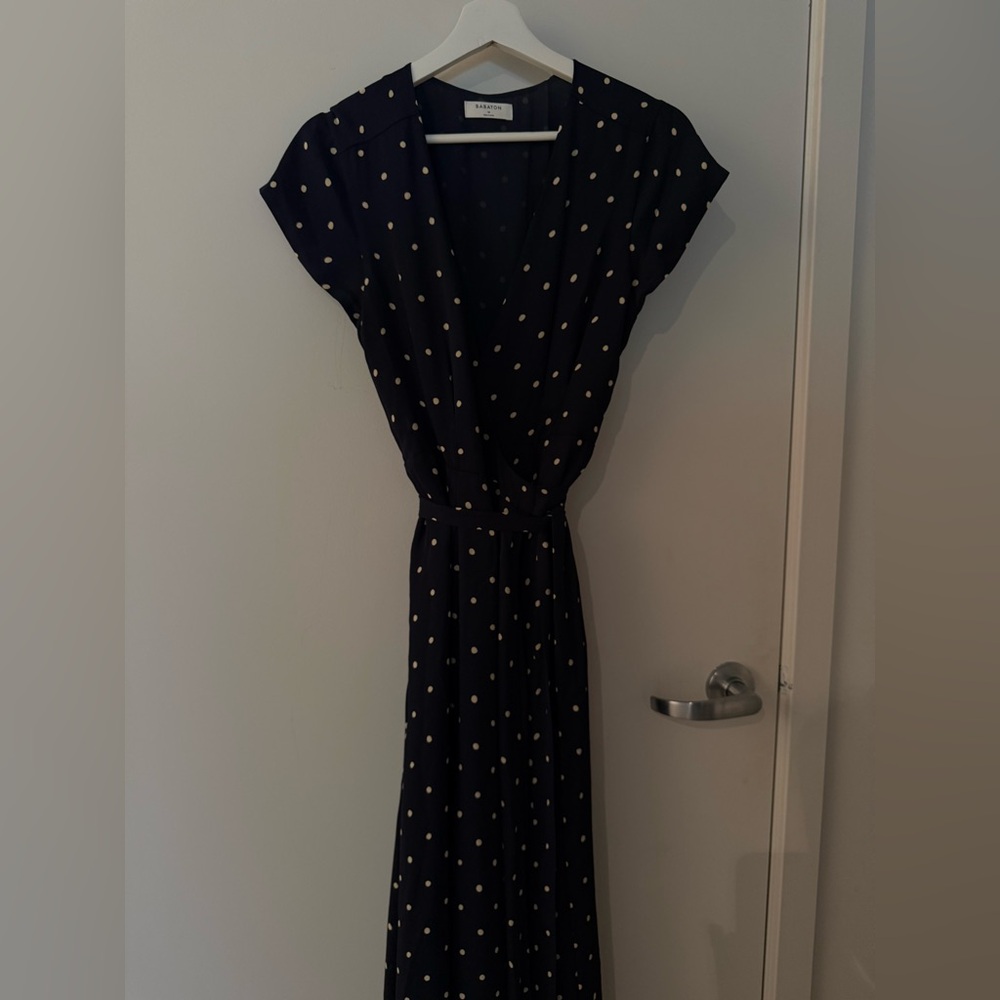 Aritzia Babaton Maxi Polka Wrap Dress - M - Picture 4 of 4
